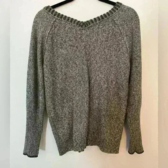 Democracy Grey V Neck Sweater - Picture 3 of 3